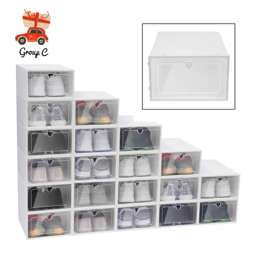 20x clear plastic shoe - clear, storage
