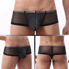 Mens Sexy See-through Boxer