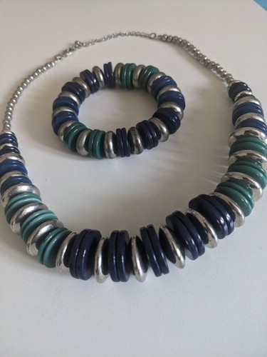 Blue green and silver - and,