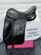 El Caballo De Espana 16.5 Black Dressage Saddle Medium/Wide