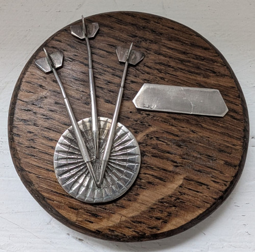 Solid silver darts - silver, /