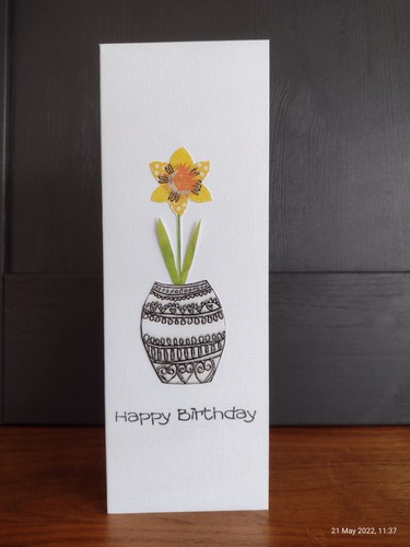 Tall thin handmade greeting - thin,