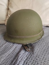 US M1 Helmet With Paratrooper Liner, 1983 Dated Withatest Chin Strap