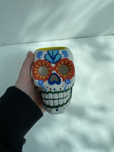 Hand painted sugar - skull, tea