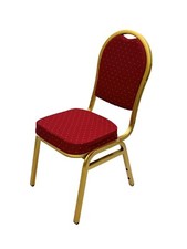 Red Banqueting Chairs with a