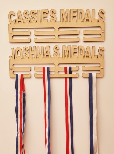 Personalised medal hanger - personalised,
