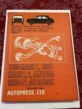 WORKSHOP MANUAL 1100 MK2, 1300