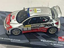 1/43 PEUGEOT 206 WRC RALLY MONTE CARLO 2002 RICHARD BURNS