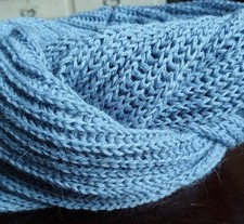 Women's blue mink cashmere