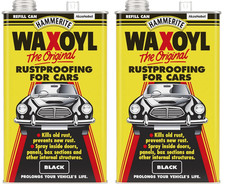 2 x Hammerite Waxoyl Black 5L