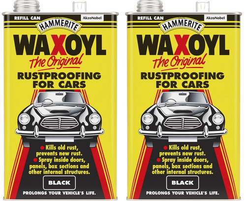 Hammerite waxoyl black 5l - x,