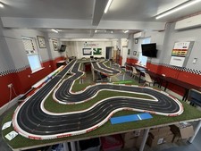 Ninco slot car track lanes - car, track,