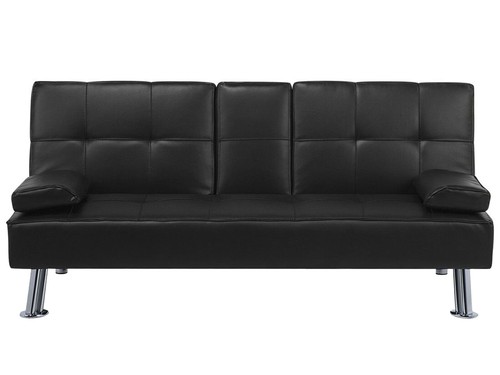 Sofa bed roxen black faux - sofa,