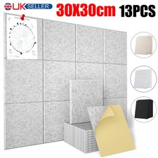 13x Acoustic Wall Panel Tiles