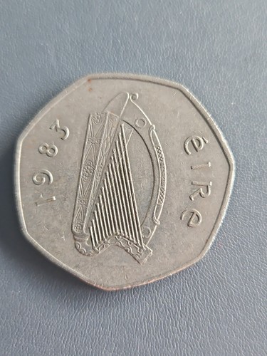 Eire fifty pence - pence, coin