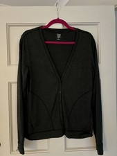 Icebreaker 200 merino wool ladies cardigan sweater size L
