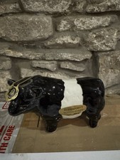 Vintage Rutherfords Belted Galloway Bull Figurine Miniature Collectible& Labels