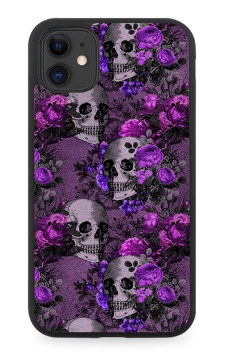 Gothic floral skull - floral,