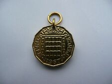 three pence watch fob