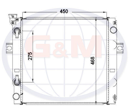 Radiator for toyota forklift - for,
