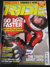 RIDE MAGAZINE JUN 2006 SWISS ARMY MOTORBIKES FAST LEARNER TRUTH ABOUT 600s WATER