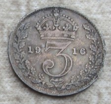 Silver Threepenny Bit George V
