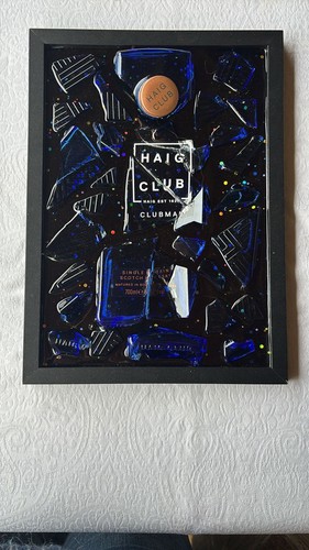 Haig whiskey broken bottle - haig,