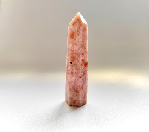 Golden sunstone crystal - sunstone, tower