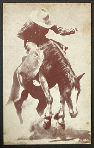 Cowboy riding bucking bronco - cowboy, a