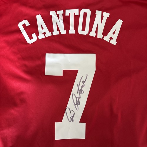 Eric cantona signed shirt - signed,