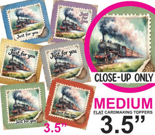 Vintage Steam Trains MALE Card