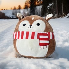 Squishmallow Deer With A Scarf 12” Plush Toy