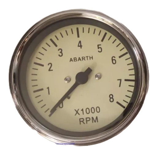 Abarth tachometer 8000 rpm - tachometer,