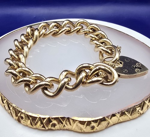 9ct gold heavy - gold, link