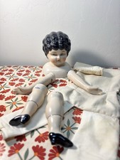 Antique China Head Doll #5 Kit-  All Parts & Cloth Body -1950’s Repro Japan