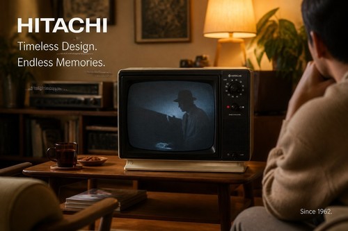 Hitachi retro crt - , tv