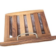 Olive & Thyme Recipe book stand Wooden Slatted