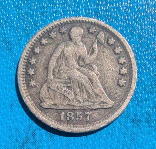 1857 usa seated liberty - -,