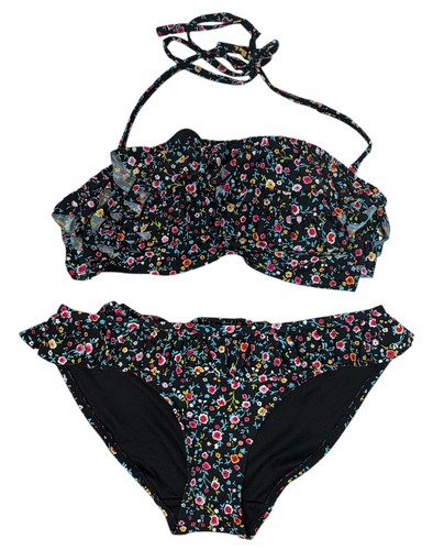 Senza black floral bikini - senza',