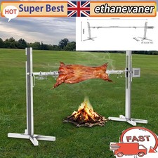 Electric Rotisserie BBQ Set Spit Roaster Rod Hog Pig Charcoal Barbecue Motor 15W