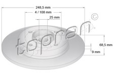 Rear Brake Disc For Peugeot