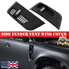 FRONT WING SIDE AIR VENT FOR LAND ROVER DEFENDER 90 110 L663 2020-23 GLOSS BLACK
