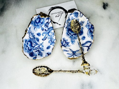 Pair delft blue - of,