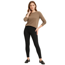 Ladies EX M&S Suedette HighRise Skinny Fit Leggings Soft Stretch Pants RRP £19.5