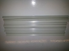 QTY 9 (nine) A4 SLIDE BINDERS 7MM CAPACITY WHITE (LENGTH 297 MM)-SQUARE