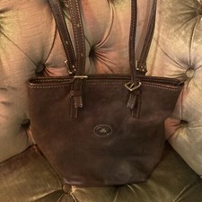 The Bridge genuine Tan leather handbag Tote Bag