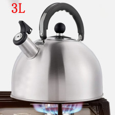 2L Stainless Steel Whistling Kettle Stove Top Hob Kitchenware Tea Camping UK