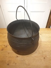 18th Century Cast Iron Down Half Cauldron