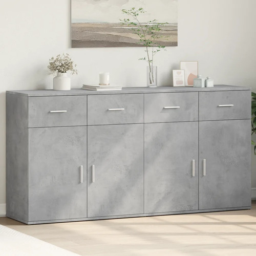 Sideboard 2pc concrete grey - 2pc,