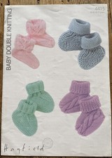 Hayfield Baby Bootees DK Pattern # 4415